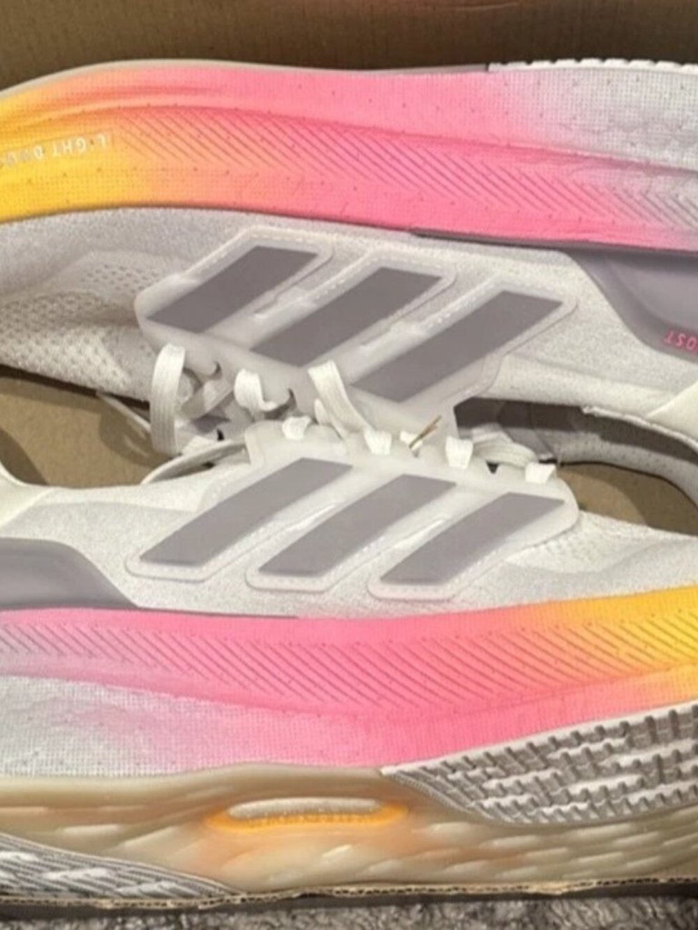 Size 10-Adidas Wmns Ultraboost 5X 'White Lucid Pink' ID8840 Women